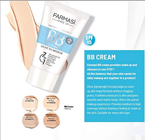 [Australia] - Farmasi Make Up Bb Cream 50 Ml Medium 03 