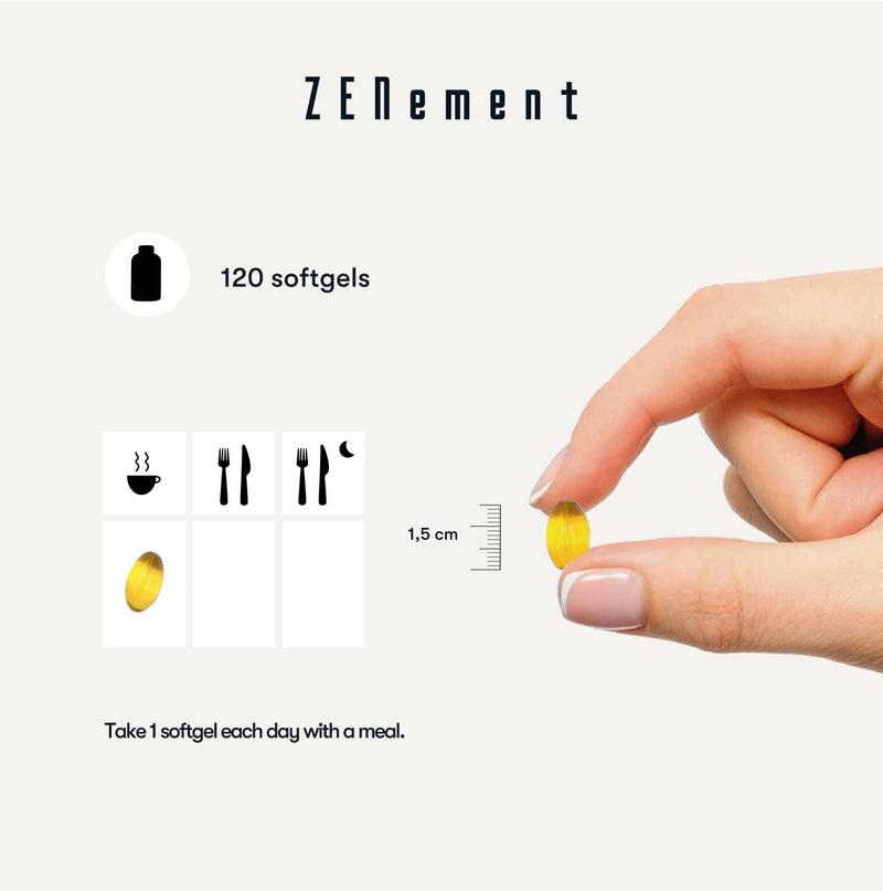 [Australia] - Zenement | Natural Vitamin E - 400 IU, (D-Alpha-Tocopherol), 200 Softgels | with Organic Extra Virgin Olive Oil | Antioxidant and Anti-Aging 