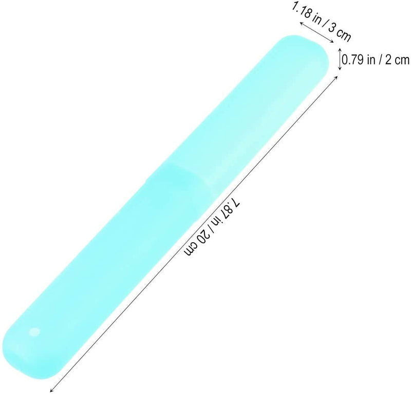 [Australia] - BN Pack of 5 Toothbrush Case, Transparent Colourful Candy Coloured Travel Toothbrush Box Toothbrush Cover Case for Travel Camping School 