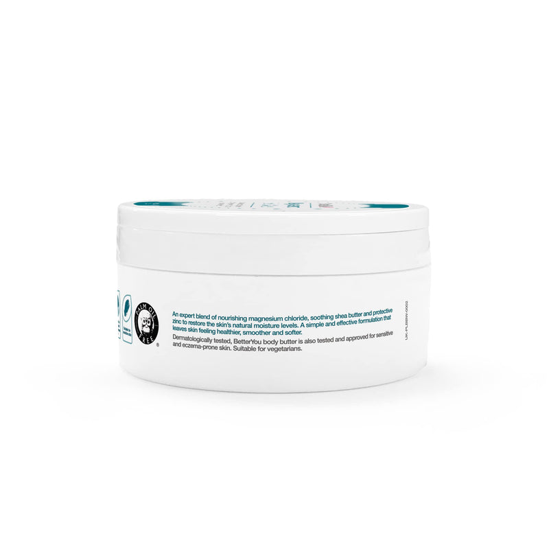 [Australia] - BetterYou Magnesium Skin Body Butter | Pure, Clean and Natural Source Of Magnesium Chloride |Soothing Shea Butter And Zinc Formulation | Palm-Oil Free | 200ml 