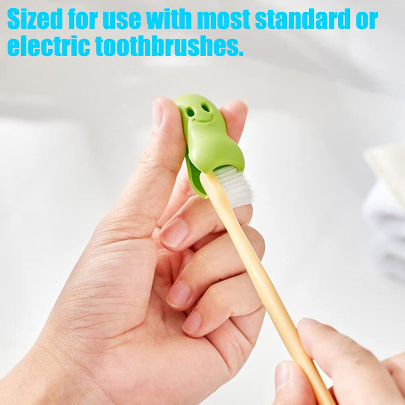 [Australia] - Travel Toothbrush Head Cover Case for Kids, Children Silicone Protector Cap, Dustproof Toothbrush Protect Case (Set of 8) Set of 8 