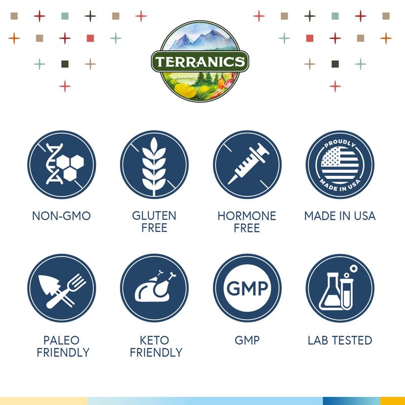 [Australia] - Terranics Probiotics 120 Billion with Prebiotics & Digestive Enzymes, 30 Tested Strains, Complete Digestion & Immune Support, Non-GMO, NO Soy, Dairy & Gluten, for Men and Women, 30 Veggie Capsules 
