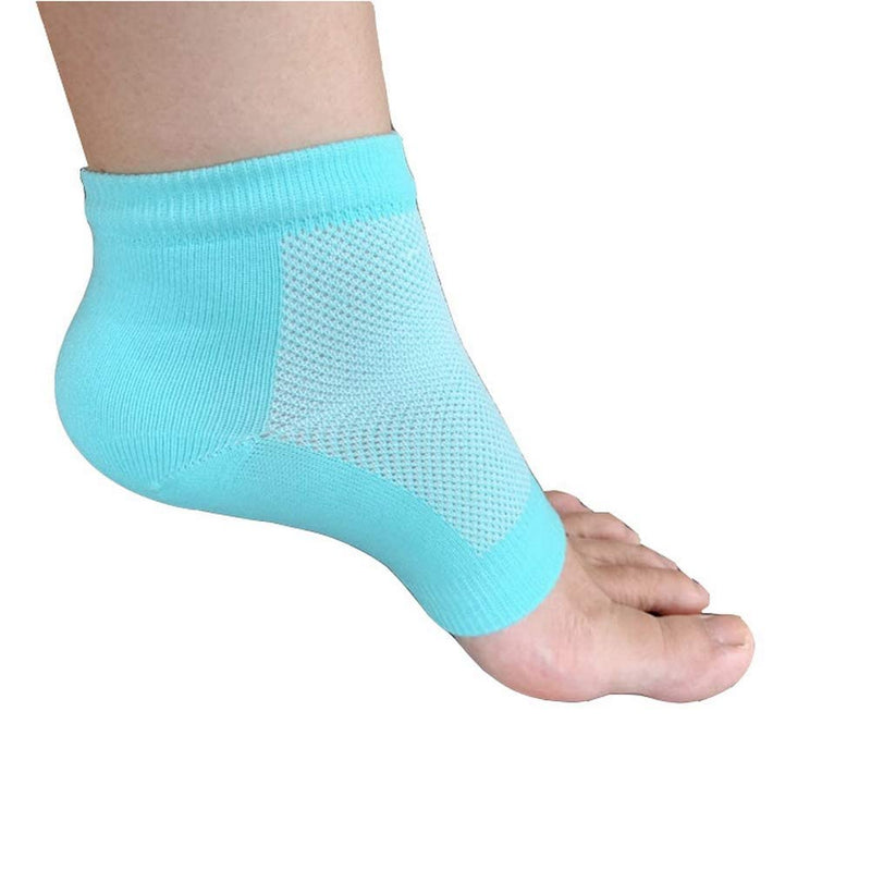 [Australia] - Pengxiaomei Soft Heel Socks,Ventilate Foot Spa Moisturizing Gel Beauty Socks Moisturising Socks for Dry Hard Cracked Skin(Blue) 