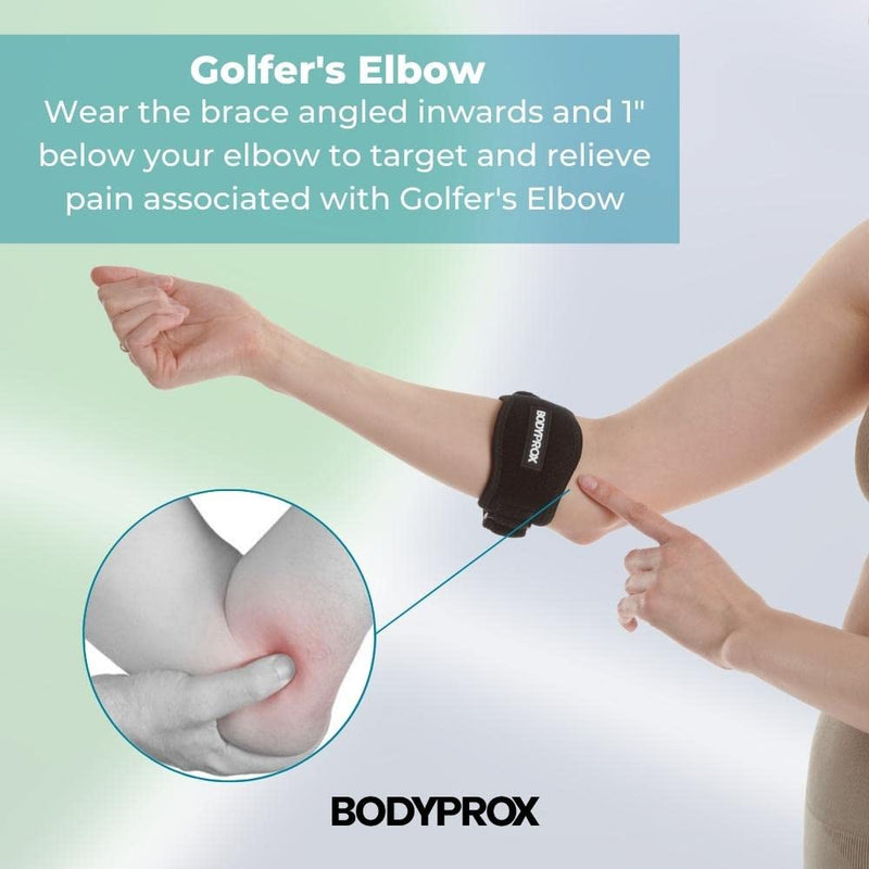 [Australia] - Elbow Brace 2 Pack for Tennis & Golfer's Elbow Pain Relief 
