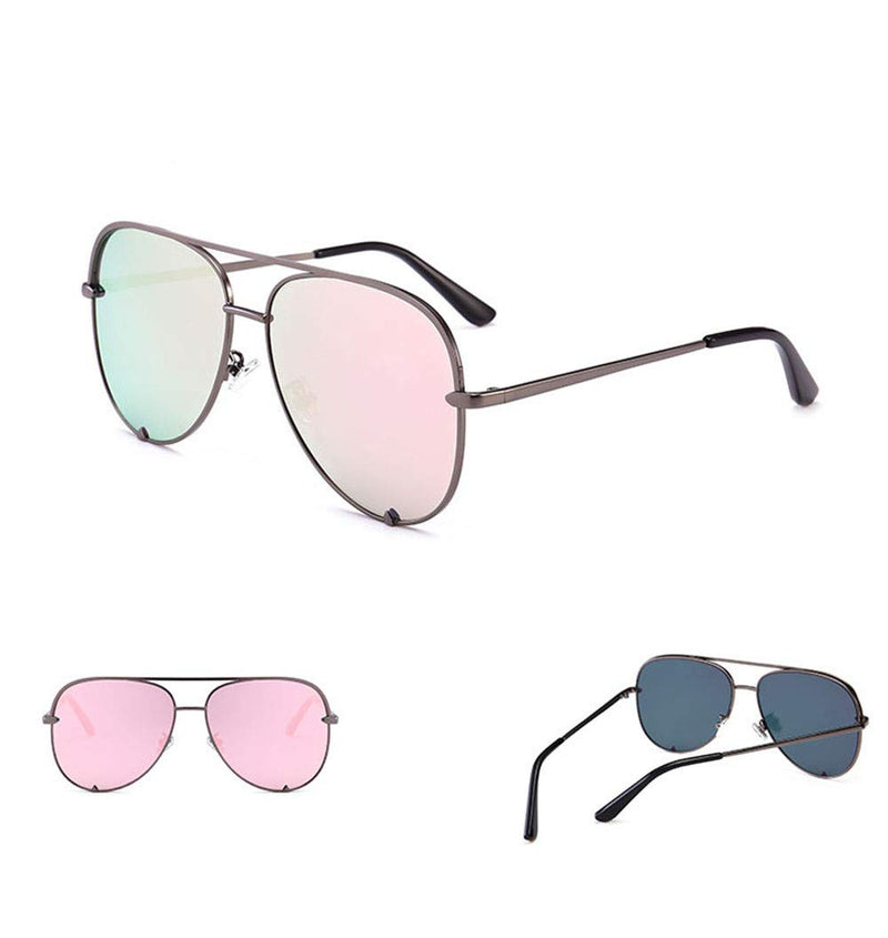 [Australia] - SORVINO Aviator Sunglasses for Women Classic Oversized Sun Glasses UV400 Protection 2pack Pink 