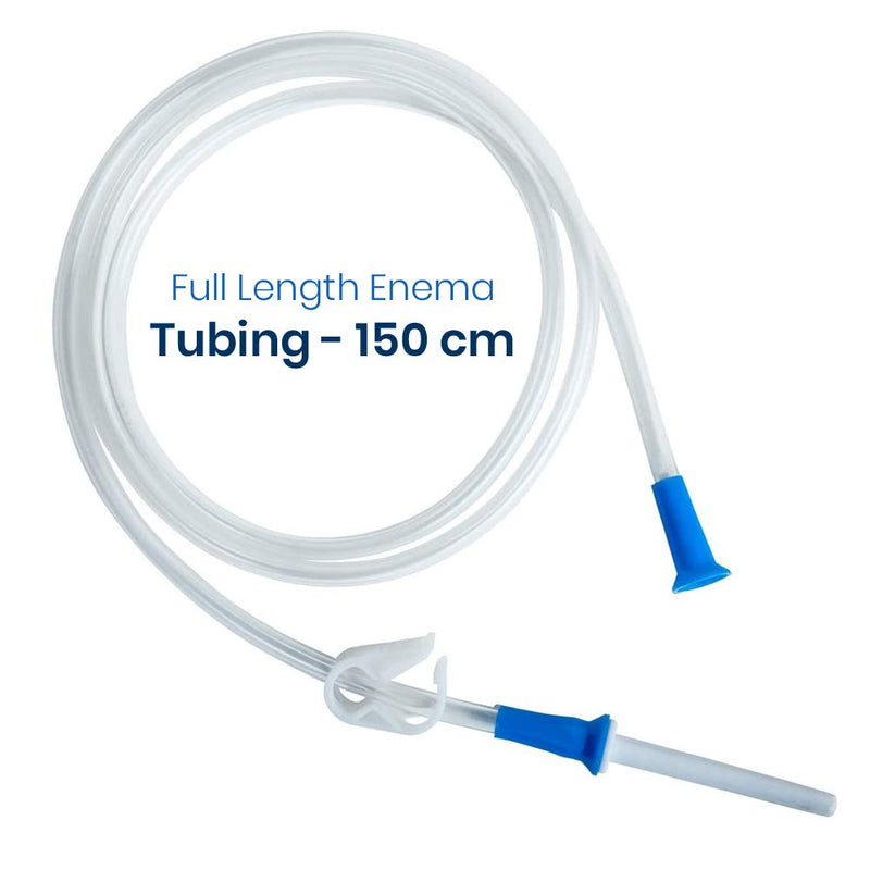 [Australia] - HealthAndYoga(TM) Replacement Enema Tubing – Super Economical, Hygienic, Medical Grade PVC - 1.5 Meter with Slide Clamp and Nozzle - Compatible with Most Kits (1 Set) 1 Set 