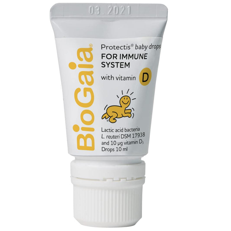 [Australia] - BIOGAIA Protectis Probiotic Drops with Vitamin D3 10ml Suitable for Newborn Babies,Balance Baby�s Gut Flora and Support Immune System. Contains BioGaia Patented L Reuteri DSM 17938. 