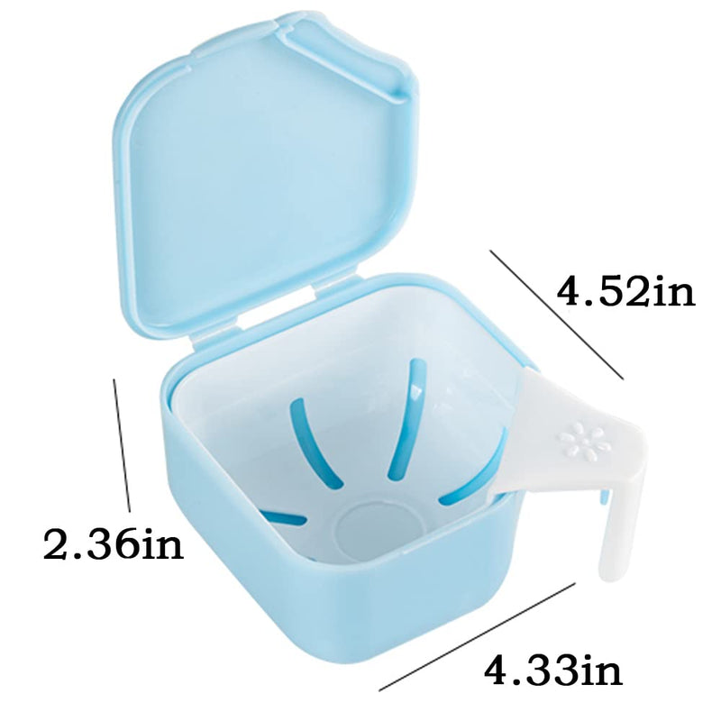 [Australia] - WUBAYI Denture Box Dental Bath – Dual Purpose Hygienic Denture Case for Storage and Immersion of Mouthguards, Ortho Retainers and Dental Appliances 