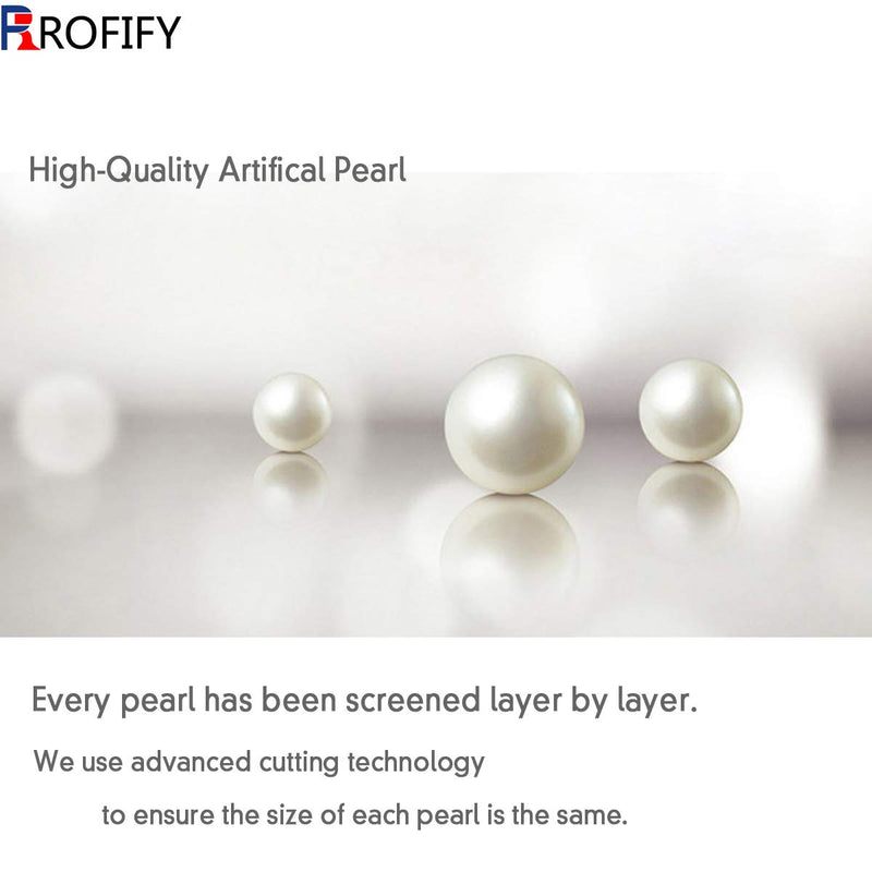 [Australia] - ROFIFY Women Crystal Artificial Pearl Silver Bangle Girls Vintage Elegant Rhinestone Wrap Around Stretch Bracelet FJ19 