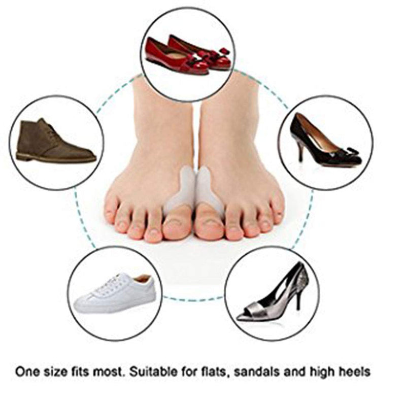 [Australia] - PEDIMEND Silicone Gel Big Toe Straightener - Bunion Corrector Sleeve - Gel Toe Spreader - for Hallax Valgus Pain Relief - Foot Care (1PAIR) 