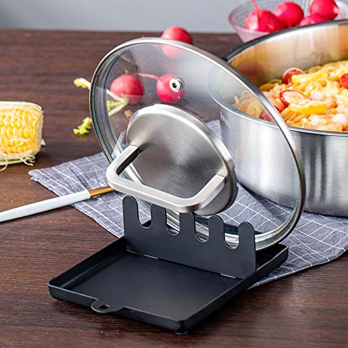 [Australia] - Lid and Spoon Rest - Dishwasher-Safe, Food-Grade 304 Stainless Steel Kitchen Utensil Rest for Pot lid, Spoons, Chopsticks, Spatula 