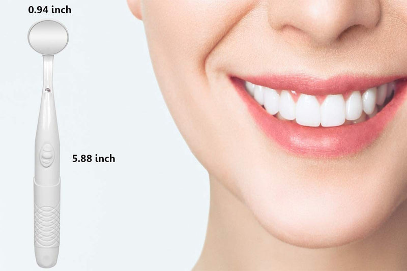 [Australia] - ffresiss Dental Mirror with Light,Teeth Inspection LED Mirror,Anti-Fog Mouth Mirror,Dentist Oral Care Tool 