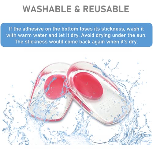 [Australia] - VivoFoot Gel Heel Cups, Shoe Inserts for Plantar Fasciitis, Heel Spur & Achilles Pain Relief, Heel Lift Pads for Men & Women (Small, 2 Pairs) Small, 2 Pairs 