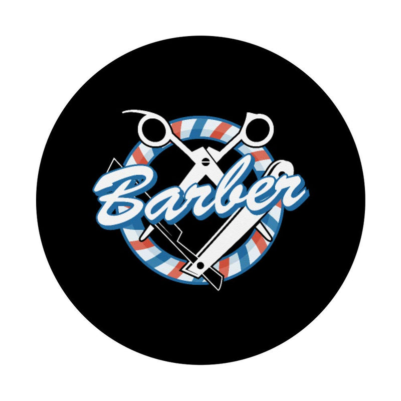 [Australia] - Barber Haircutter Barber Gift Professional Barber PopSockets PopGrip: Swappable Grip for Phones & Tablets Black 