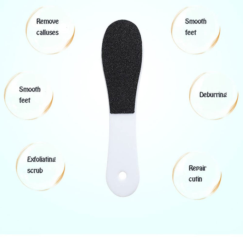 [Australia] - AWAVM 4-Piece Double-Sided Foot File Dead Skin Removal Professional Foot Care Tool, Suitable for Hard Skin and Dry Cracked Foot Care 