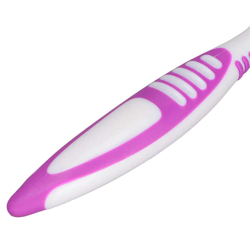 [Australia] - False Teeth Cleaning Brush, Double Sided Portable Denture Toothbrush for Brushes Multi Layered Bristles Set Hard Care Toothbrushes 