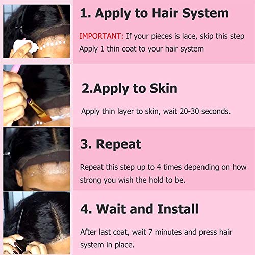 [Australia] - Jessica Hair Replacement Adhesive 1.3oz Wig Adhesive Invisible Bonding Wig Glue Strong Hold Active Lace Wig Adhesive (One Bottle) 1.3 Ounce 