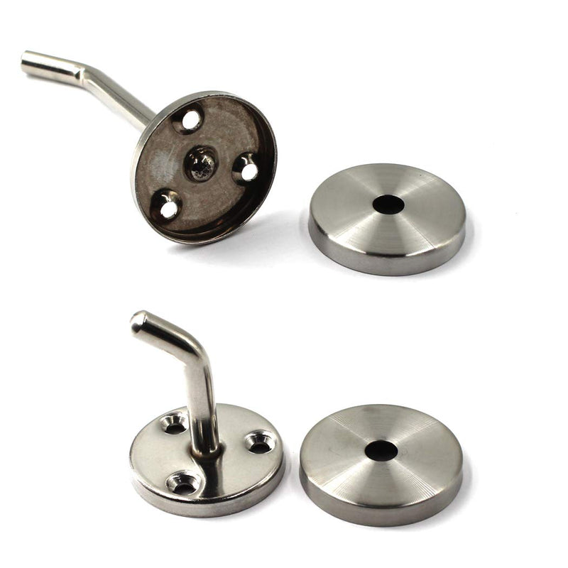 [Australia] - Stainless Steel Heavy Duty Long Nose Wall Mount Hook Kitchen Utensil Hanger Hook Robe Coat Hook With Screws And Expansion Pipes 4 Pack 50mm 
