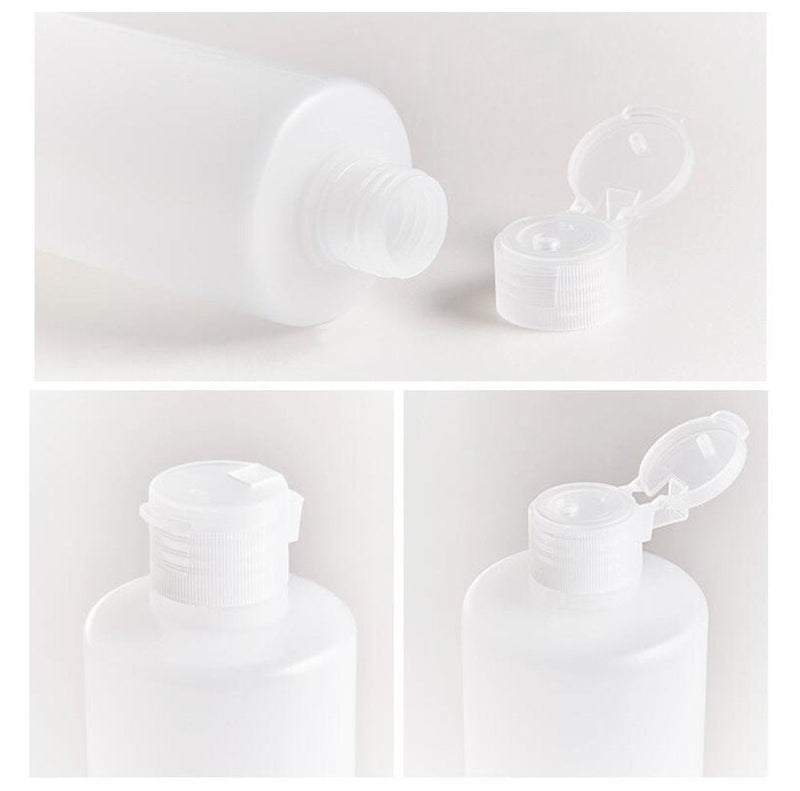 [Australia] - 2PCS Empty Refillable Plastic Clear Soft Tube Squeeze Bottle Jars with Flip Cover Cosmetic Makeup Packing Storage Holder Containers for Toner Lotion Shower Gel Shampoo (400ml/14oz) 