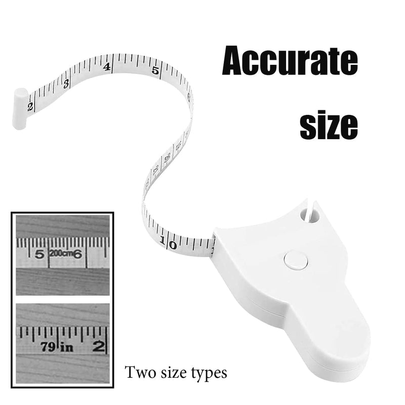 [Australia] - Body Fat Measure Tape chi-0331007-Body Measure Tape 60inch (150cm),【3-in-1】Body Retractable Tape *1, Soft Retractable Tape 2 