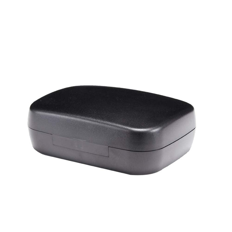 [Australia] - Hearing Aid Case Hard - Portable Protective Storage Case for BTE CIC IIC ITE (Black) Black 