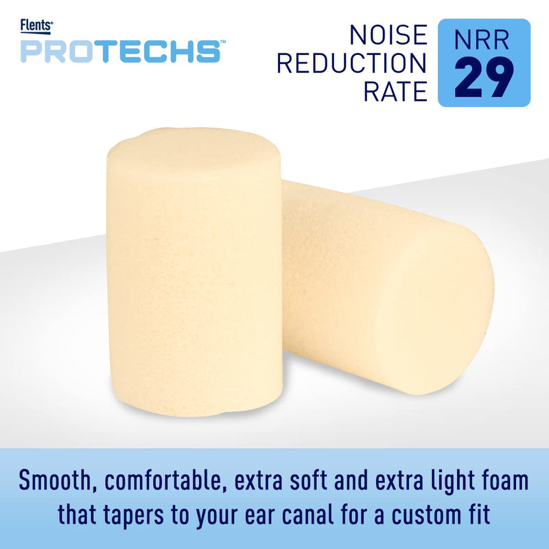 [Australia] - Flents Ear Plugs, 50 Pair, Ear Plugs for Sleeping, Snoring, Loud Noise, Traveling, Concerts, Construction, & Studying, NRR 29 50 Pair Plugs 