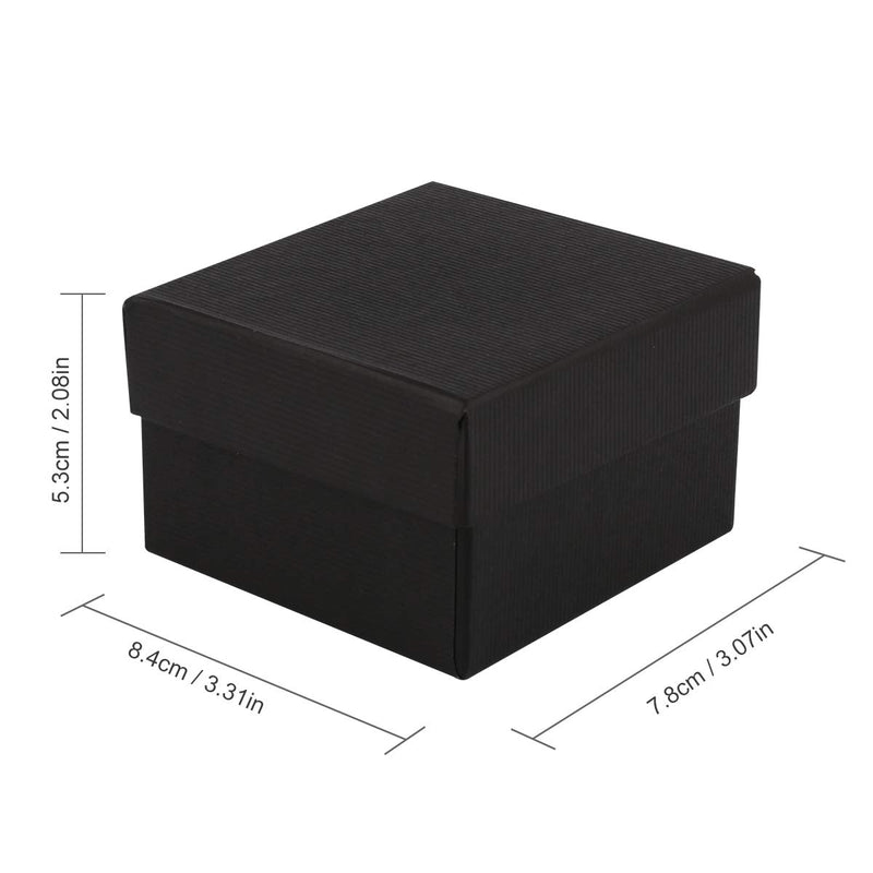 [Australia] - Sdootjewelry Single Watch Boxes, 12 Pack Bangle Bracelet Watch Boxes for Men and Women-Black 