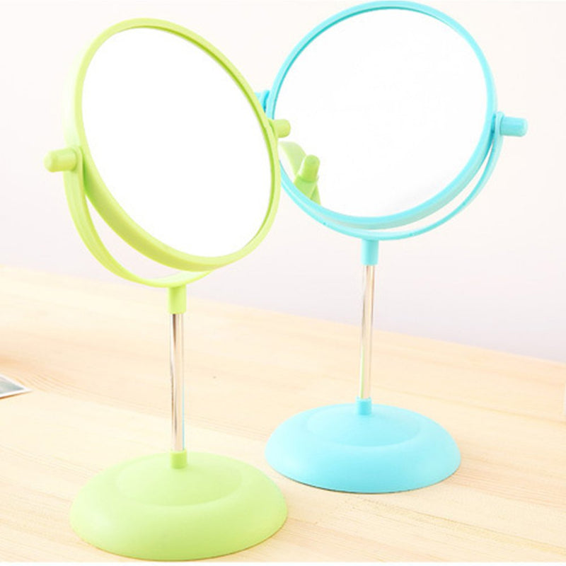 [Australia] - Bear Outdoor Makeup Vanity Mirror - Two-Sided 2x Magnifying Swivel Stand Up Natural Daylight - Blue 