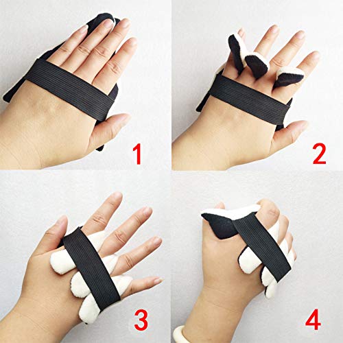 [Australia] - 1PC Finger Separator Protection Hand Contracture Cushion Finger Rehabilitation Training Device for Stroke Hemiplegia Elders (S) Average size 1 