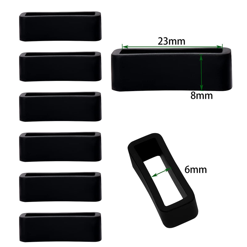 [Australia] - 10pcs Watch Band Strap Loop, 22mm Fastener Rings Replacement, Watch Strap Holder Keeper Loop 