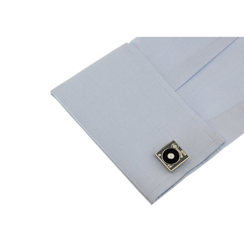 [Australia] - Dj Stereo Vinyl Retro Lp Record Player Deck Cufflinks 