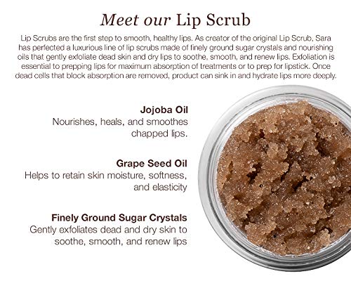 [Australia] - sara happ The Lip Scrub: Brown Sugar Scrub, Exfoliating Lip Treatment, Moisturizer for Dry and Flaky Lips, Vegan, 0.5 oz 