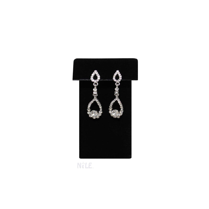 [Australia] - MOOCA 6 Black Velvet Earring Stand T Stand Showcase Displays Earring Jewelry Display Stands Black Earring Stand Display, 3 1/4"H, Black Velvet 