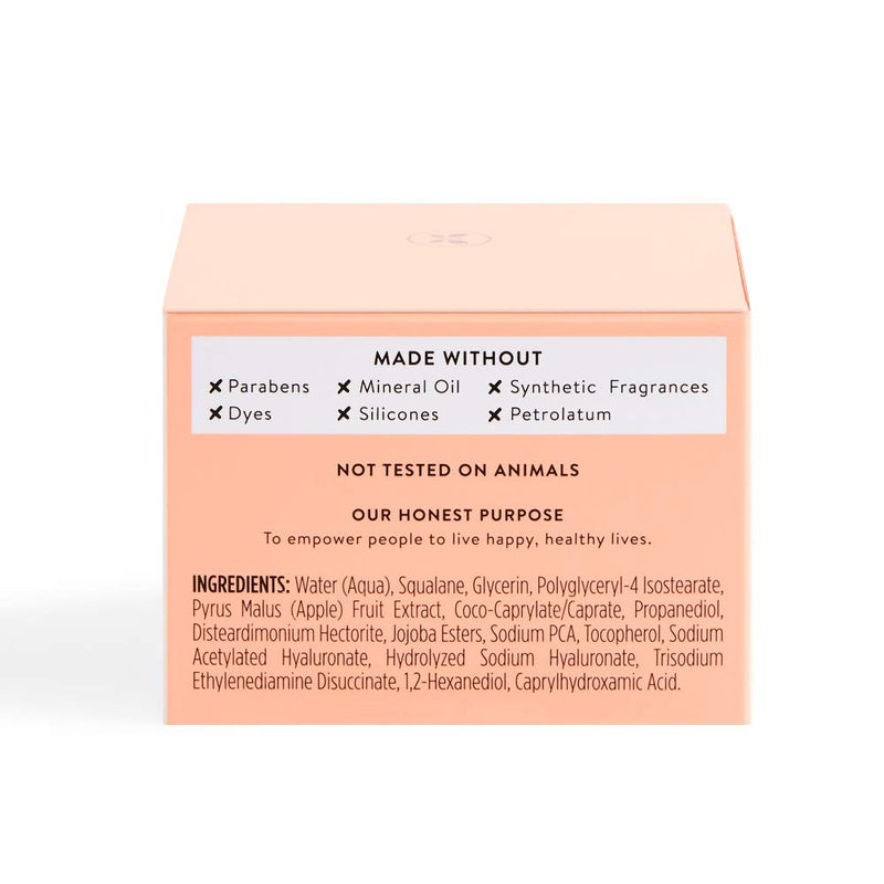 [Australia] - Honest Beauty Hydrogel Cream with Two Types of Hyaluronic Acid & Squalane OilFree, Synthetic, Dermatologist Tested, Cruelty Free, Fragrance Free, 1.7 Fl Oz 