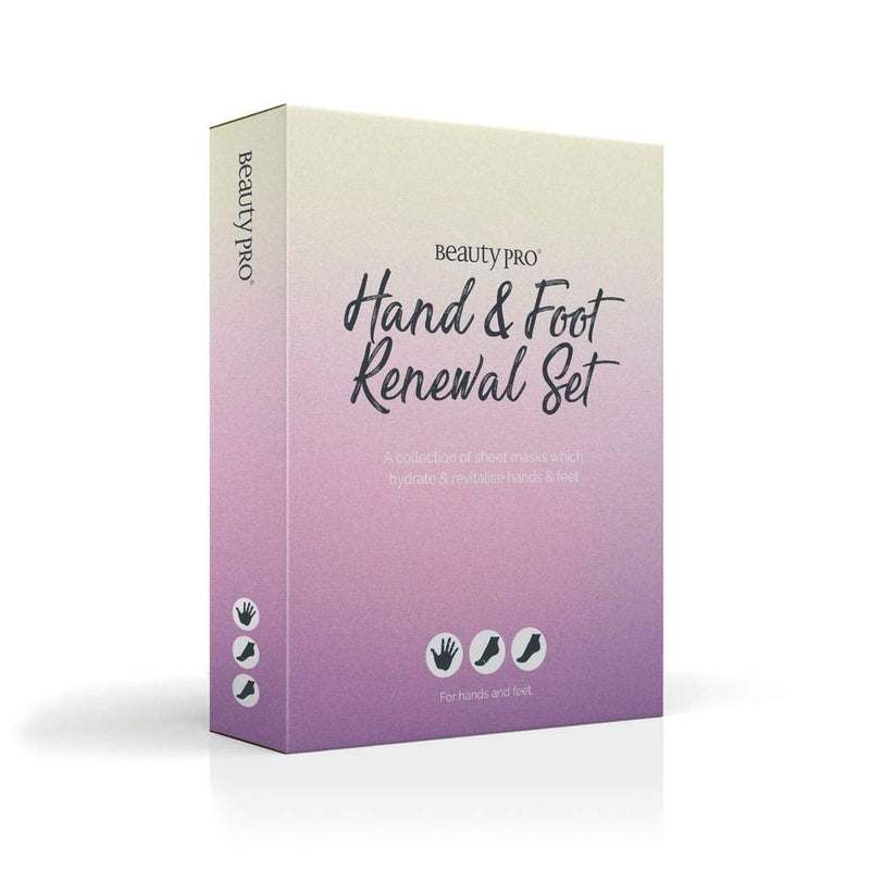 [Australia] - HAND & FOOT RENEWAL Mask Set By BeautyPro, Foot & Callus Peel Pedicure Kit for Soft Baby Feet, Foot Peel Mask, Foot Peel Booties Socks | Callus Remover for Feet | Foot Soak | Baby Foot Peel 