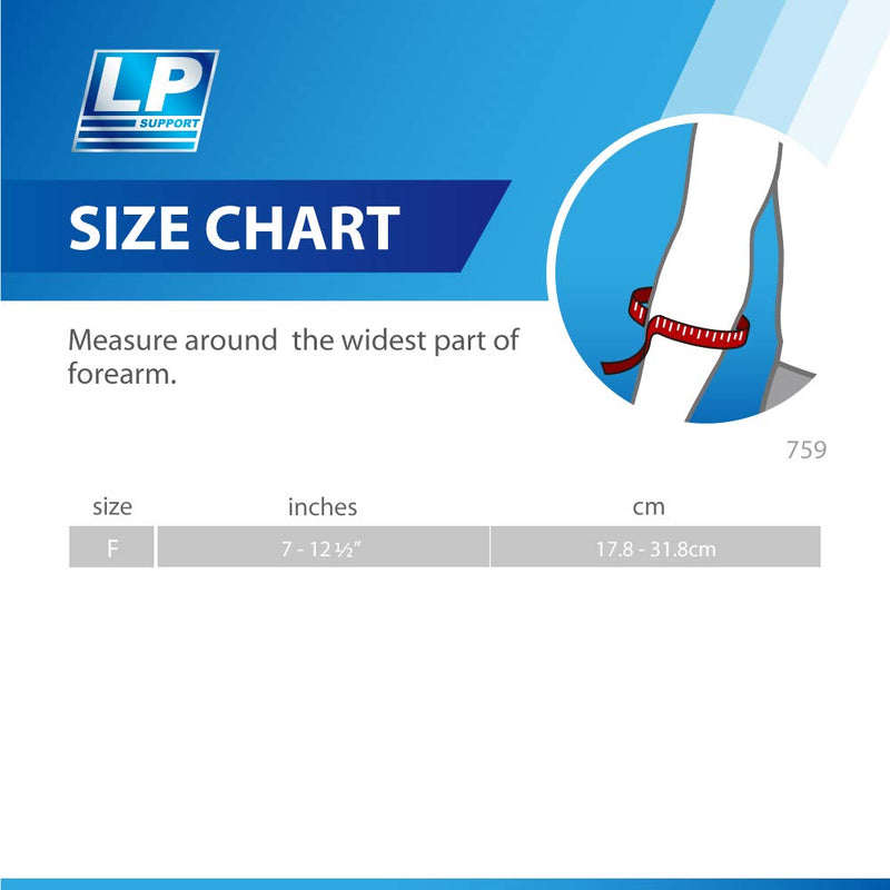 [Australia] - LP SUPPORT 759 Elbow Support Wrap - Compression and Pain Relief Strap - Brace For Tendonitis, Bursitis, Tennis, Basketball, Workout and Weightlifting - Adjustable One Size Fits All - Black 