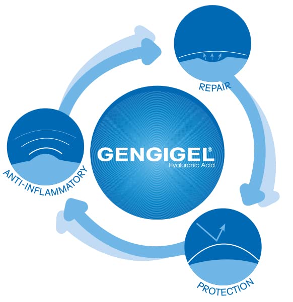 [Australia] - GengiGel® Wound healing gel/hyaluronic acid is a natural substance and physiological component of connective tissue/swelling and inflammation are quickly and effectively restored 
