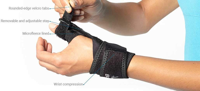 [Australia] - BIOSKIN Thumb Stabilizer Brace - Lightweight, Hypoallergenic Support for Thumb Sprains, De Quervains, Arthritis, and Bursitis Pain - Thumb Spica (XSmall-Medium) X-Small/Medium (Pack of 1) 