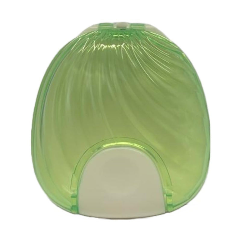 [Australia] - Press-to-Open Retainer Case, Portable Denture Box Teeth Retainer Box False Teeth Container for Denture, Braces, Mouth Guard (Green) | F2 Medical Supplies 