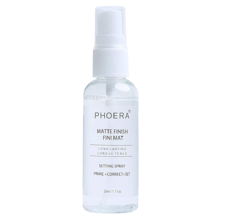 [Australia] - AQUAPURITY Phoera Makeup Setting Spray Matte Finish, Makeup Sealer Spray Long Lasting16Hr Wear Face Make Up Foundation 3 In 1 Fixer, Primer & Corrector Light Weight Beauty Blender (SETTING SPRAY 50ML) 