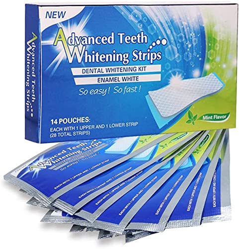 [Australia] - 28pcs Teeth Whitening Strips, Professional Teeth Whitener Strips, No Sensitive Enamel Safe for Teeth Whitening, Effective Teeth Whitening Strips for Home Use 