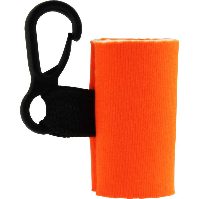 [Australia] - 10 Orange Clip-On Neoprene Sleeves Lip Balm Holster LIPSTICK HOLDER Key Chain 