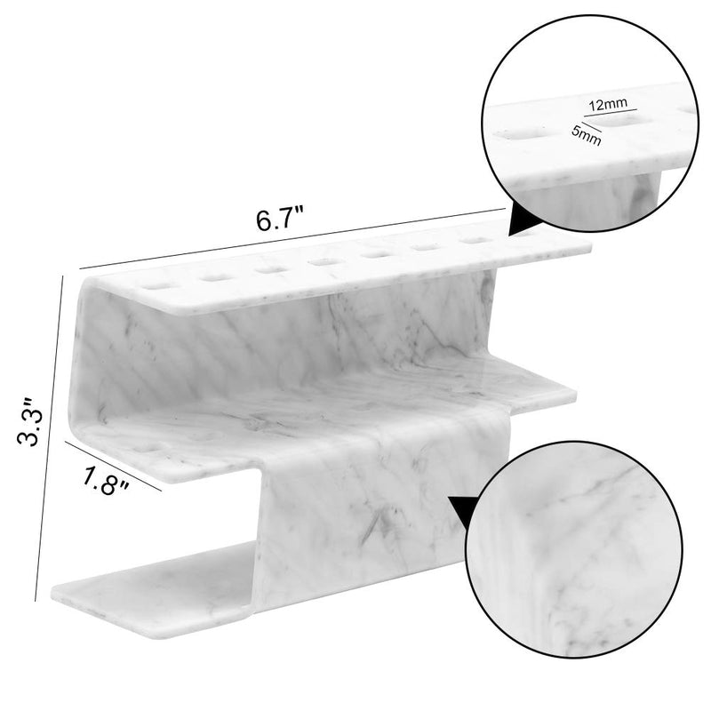 [Australia] - Lash Extension Supplies Tweezer Holder Stand GEMERRY Eyelash Extension Supplies Accessories Tools Acrylic Display Storage 8 Pcs Tweezers Shelf Holder (Marbling) Marbling (hold 8 tweezers) 