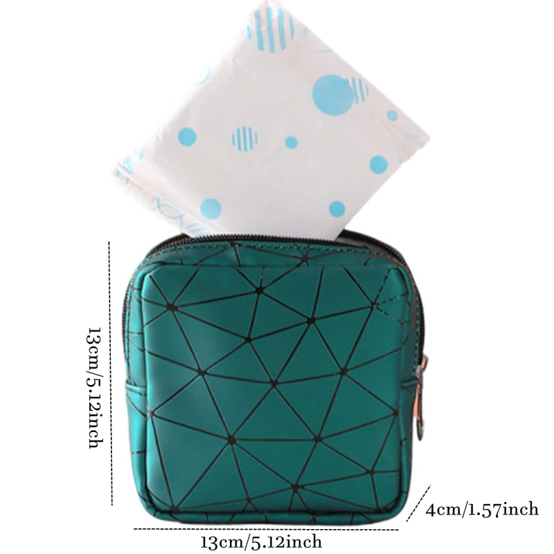 [Australia] - 2 Pack Mini Sanitary Napkin Bag Waterproof Menstrual Pad Bag Zipper Sanitary Napkin Bag Portable Sanitary Napkin Pads Storage Bag for Teen Girls Women Ladies 