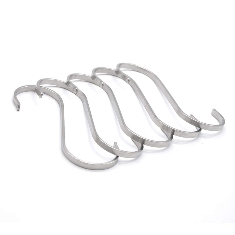 [Australia] - Heavy Duty 304 Stainless Steel S Shaped Metal Hanging Hooks for Hanging, Metal Kitchen Pot Pan Hanger Storage Rack Closet S Type Hooks(10PCS) XL 