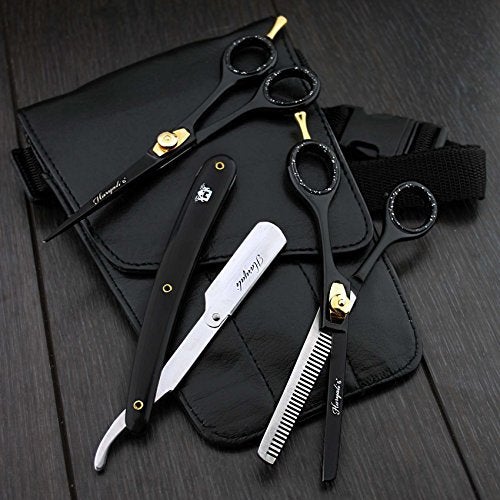 [Australia] - Professional Hairdressing Scissors Barber/Salon Shears SET 6" with Pouch& RAZOR 