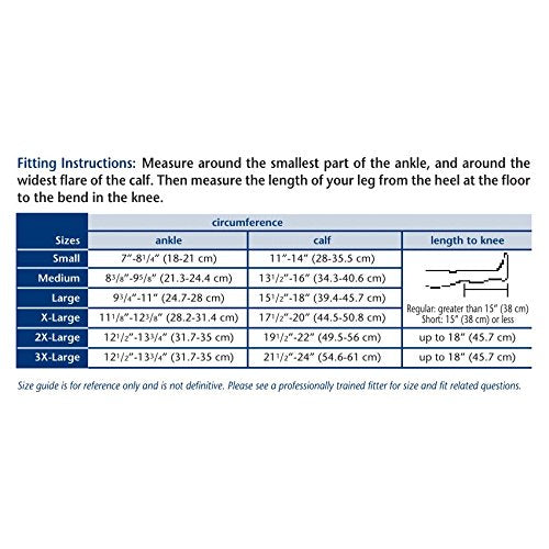 [Australia] - Truform 20-30 mmHg Compression Stockings for Men and Women, Knee High Length, Closed Toe, Beige, Medium Medium (1 Pair) 
