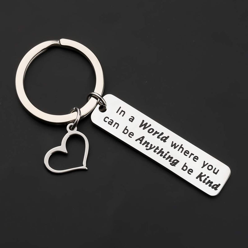 [Australia] - CENWA Kindness Gift Anti Bullying Awareness Gift in A World Where You Can Be Anything Be Kind Keychain Anti-Bullying Motivational Gift School Motto 