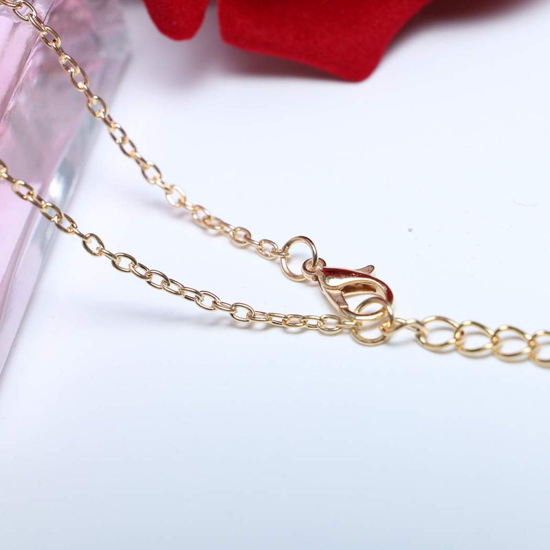[Australia] - TseanYi Ocean Wave Necklace Choker Gold Hawaiian Circle Pendant Necklace Chain Boutique Round Chain Necklace Jewelry for Women and Girls (Gold) 