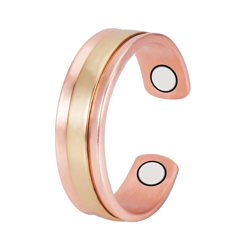 [Australia] - EnerMagiX Pure Copper Magnetic Rings for Women, Magnetic Rings, Birthday Rings Gift for Mom, Wife, Daughter, Women’s Day Gift(CPR-0948S) 
